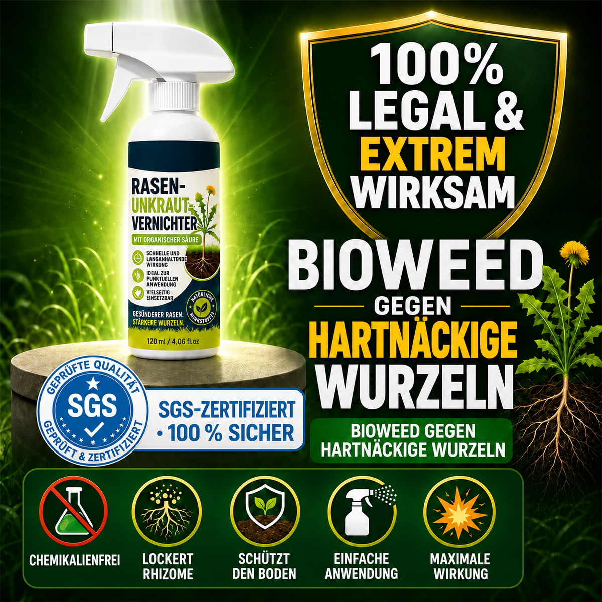 ⚡ Mühelos Unkraut im Garten entfernen – Unkrautvernichter für den Hausgebrauch