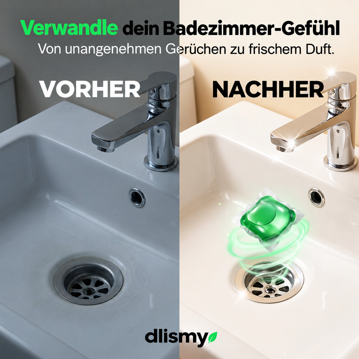 🥳 2026 HOT SALE 💞 50K+ VERKAUFT! 50 % RABATT – Abfluss-Geruchsstopp-Pods mit Bio-Enzym-Formel für frischen Duft. 🚰✅