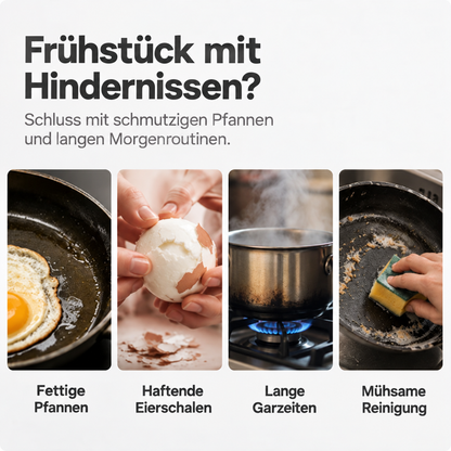 🔥 Mikrowellen-Eiergarer mit Doppelkammer – 2 Eier in wenigen Minuten, schnell & ohne Pfanne 🍳