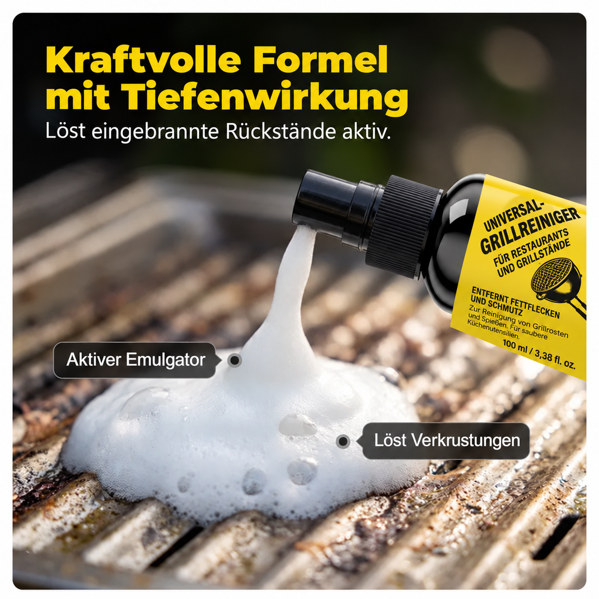 💕🧽 Heavy-duty BBQ cleaner – dissolves carbon, grease, and baked-on grime!