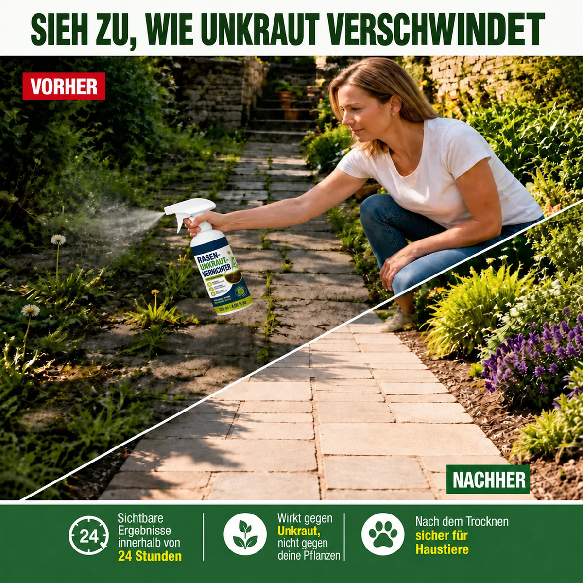 ⚡ Mühelos Unkraut im Garten entfernen – Unkrautvernichter für den Hausgebrauch
