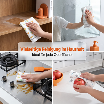💕50 wiederverwendbare Reinigungstücher pro Rolle