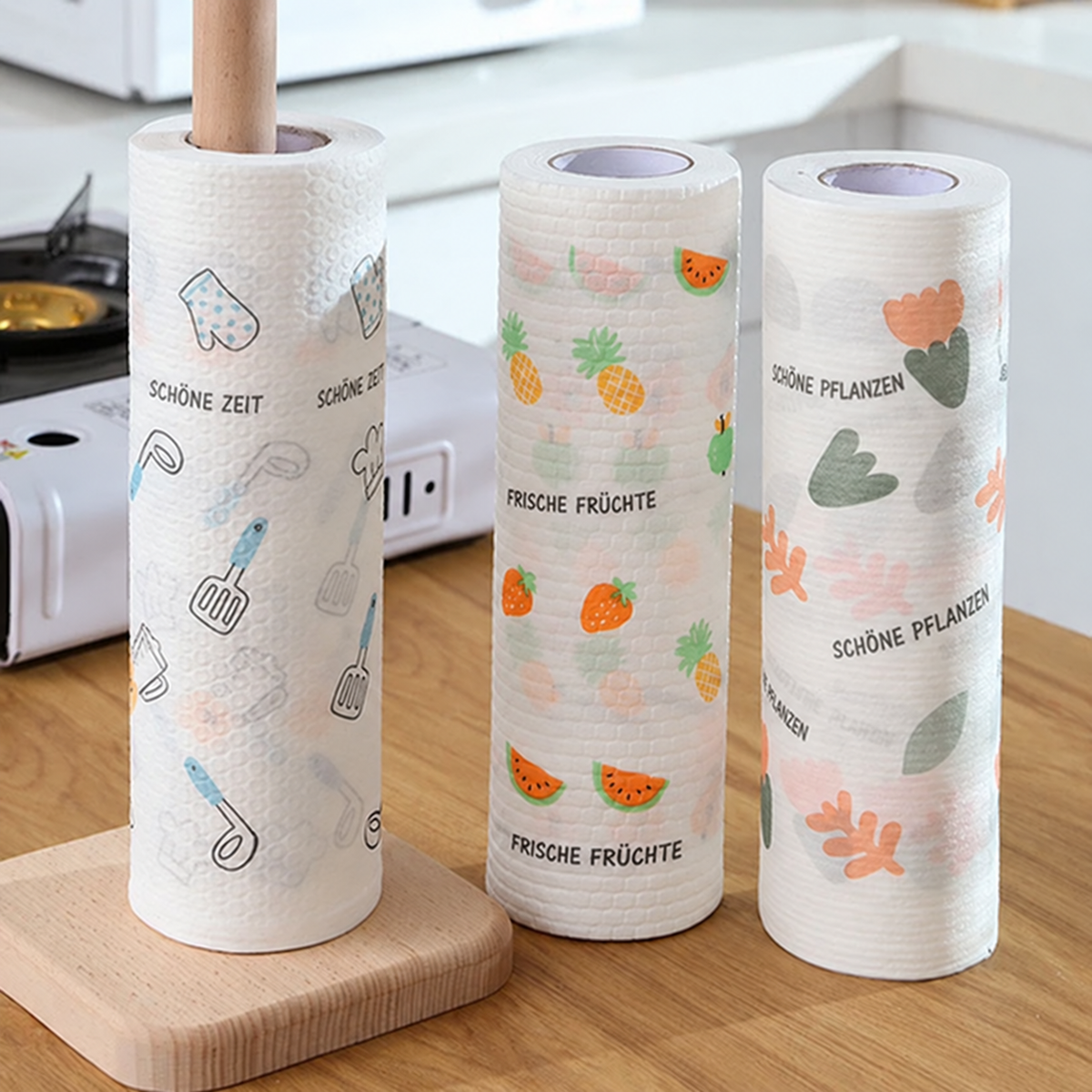 💕50 wiederverwendbare Reinigungstücher pro Rolle