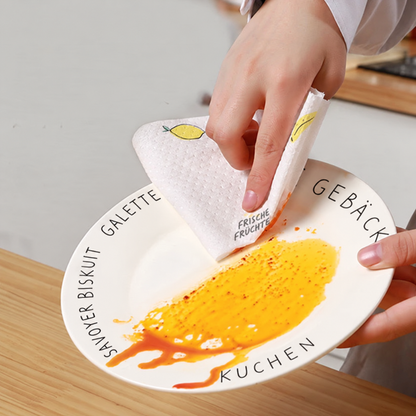 💕50 wiederverwendbare Reinigungstücher pro Rolle