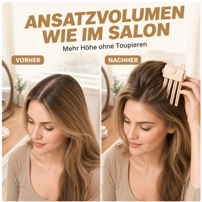 👱‍♀️ Kabelloser, beheizbarer Volumen-Ansatzclip, tragbares Reise-Haarstyling-Tool für feines, glattes Haar