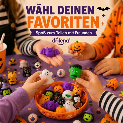🆙🎃 30 STK. Halloween Mochi Squishy Spielzeug – Süße Sensorik-Spielzeuge als Party-Mitgebsel & Füllung für Geschenktüten ✨