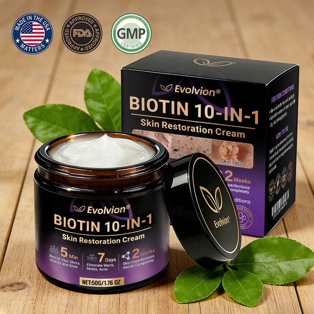 Made and Shipped from USA ✨Evolvion® Biotin 10-in-1 Skin Restoration Cream 💥
