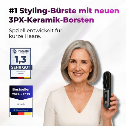 🆙 Die erste intelligente Stylingbürste für kurzes Haar – präzise, sicher & mühelos