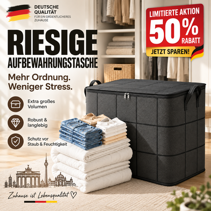 🪄50 % RABATT – WERKSABVERKAUF 📦 Faltbare Aufbewahrungstasche – wasserabweisend, staubgeschützt, extra groß & leicht zu transportieren 🌟