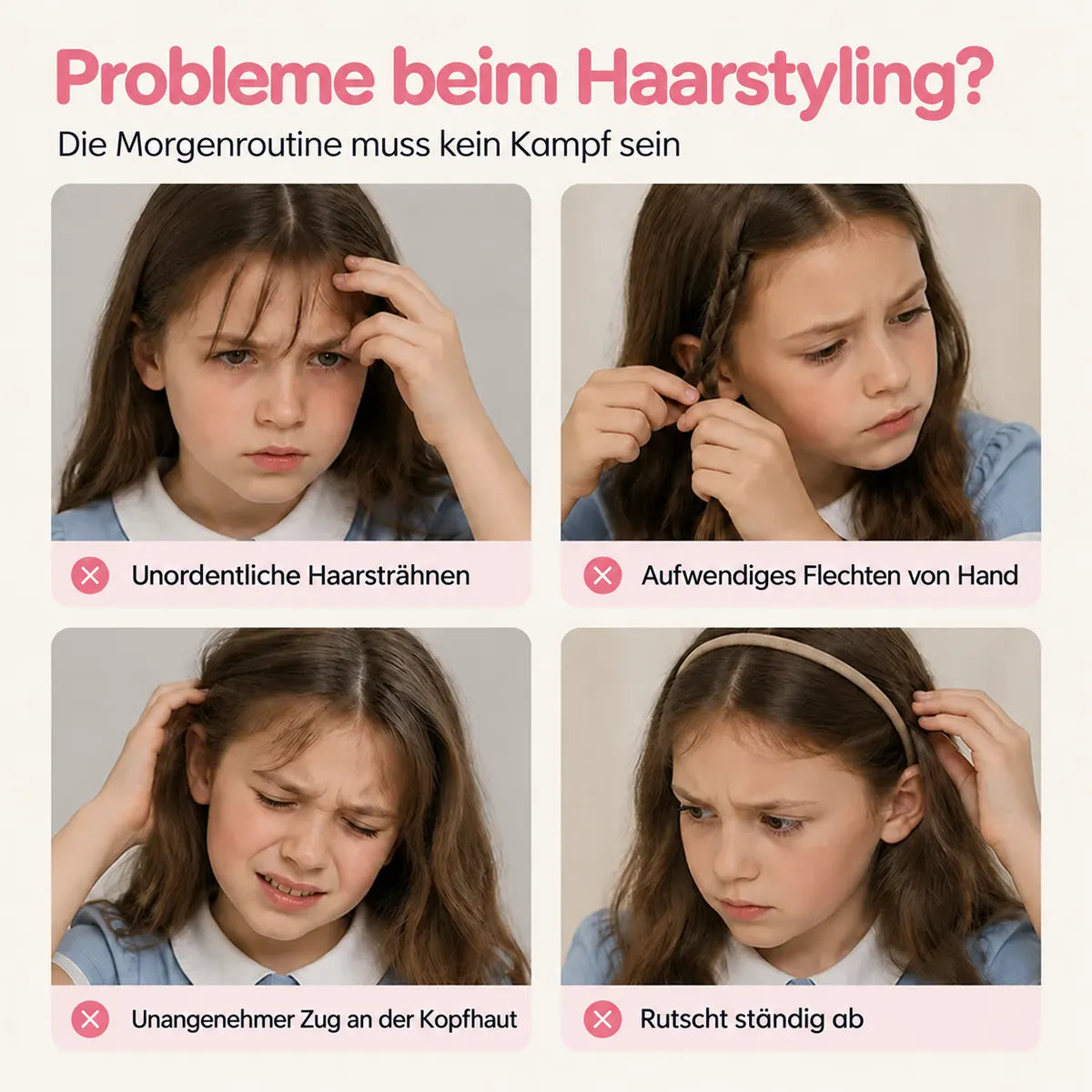 🌸Süßer Cartoon-Haarreif für Mädchen