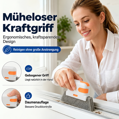 🧽 3-in-1 Tiefenreinigungswerkzeug für Fensterschienen – Schrubben, Bürsten & enge Fugen reinigen