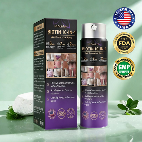 Made and Shipped from USA ✨Evolvion® Biotin 10-in-1 Skin Restoration Spray 🍀