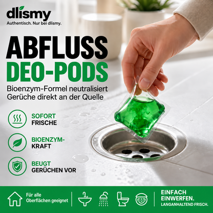 🥳 2026 HOT SALE 💞 50K+ VERKAUFT! 50 % RABATT – Abfluss-Geruchsstopp-Pods mit Bio-Enzym-Formel für frischen Duft. 🚰✅
