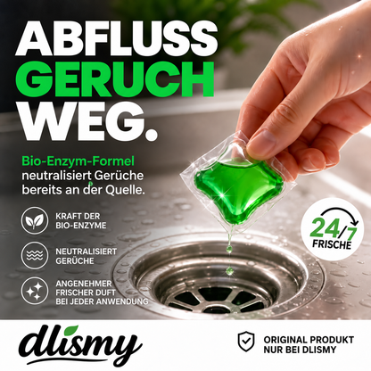 🥳 2026 HOT SALE 💞 50K+ VERKAUFT! 50 % RABATT – Abfluss-Geruchsstopp-Pods mit Bio-Enzym-Formel für frischen Duft. 🚰✅