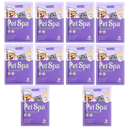 Ourlyard® Pet cleaning and deodorizing glove wipes, vet-recommended hypoallergenic formula, suitable for dogs and cats 🍀