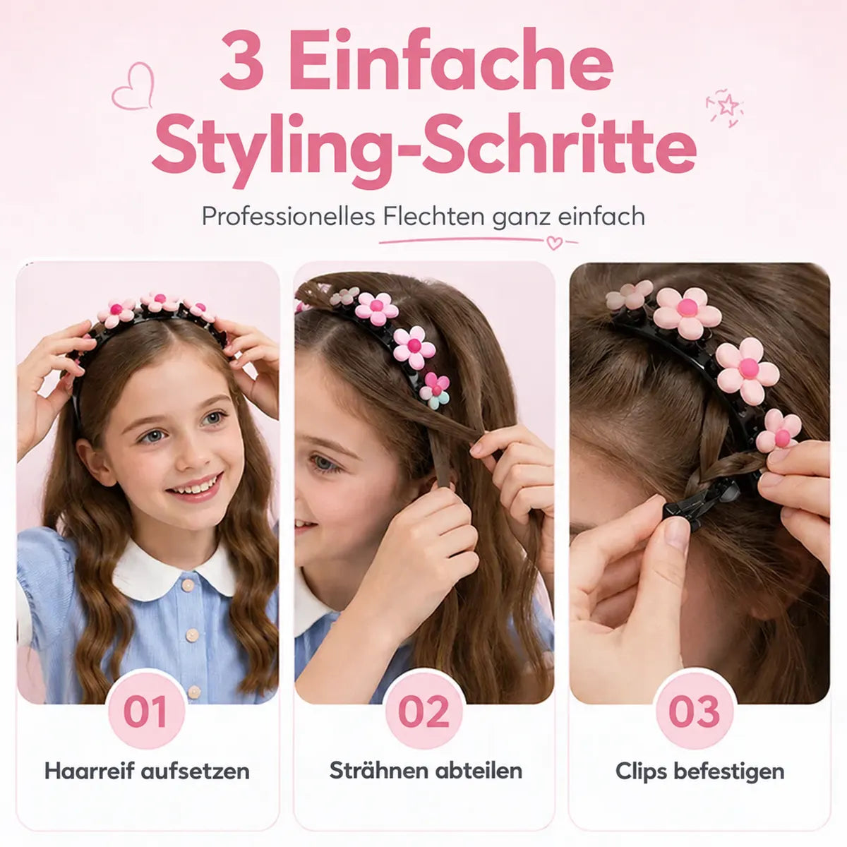 🌸Süßer Cartoon-Haarreif für Mädchen