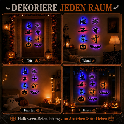 🪄 Letzter Aktionstag – 60 % RABATT | 🎃 Halloween LED-Silhouetten-Wandlicht-Sticker