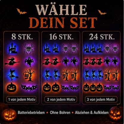 🪄 Letzter Aktionstag – 60 % RABATT | 🎃 Halloween LED-Silhouetten-Wandlicht-Sticker