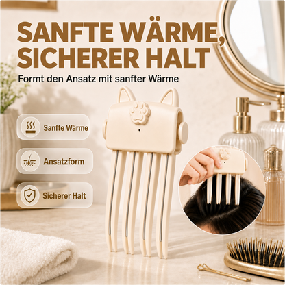 👱‍♀️ Kabelloser, beheizbarer Volumen-Ansatzclip, tragbares Reise-Haarstyling-Tool für feines, glattes Haar
