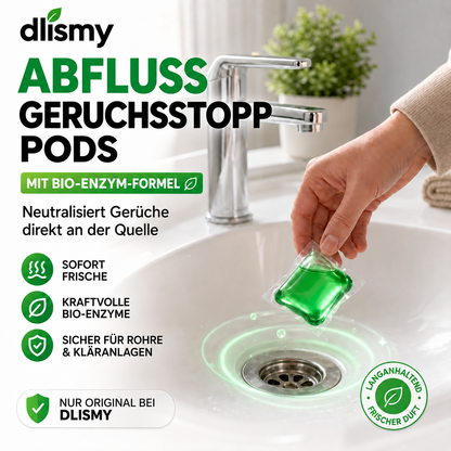 🥳 2026 HOT SALE 💞 50K+ VERKAUFT! 50 % RABATT – Abfluss-Geruchsstopp-Pods mit Bio-Enzym-Formel für frischen Duft. 🚰✅