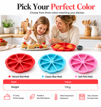 🔥8 Cavity Triangle Silicone Cake Mold