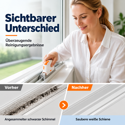 🧽 3-in-1 Tiefenreinigungswerkzeug für Fensterschienen – Schrubben, Bürsten & enge Fugen reinigen