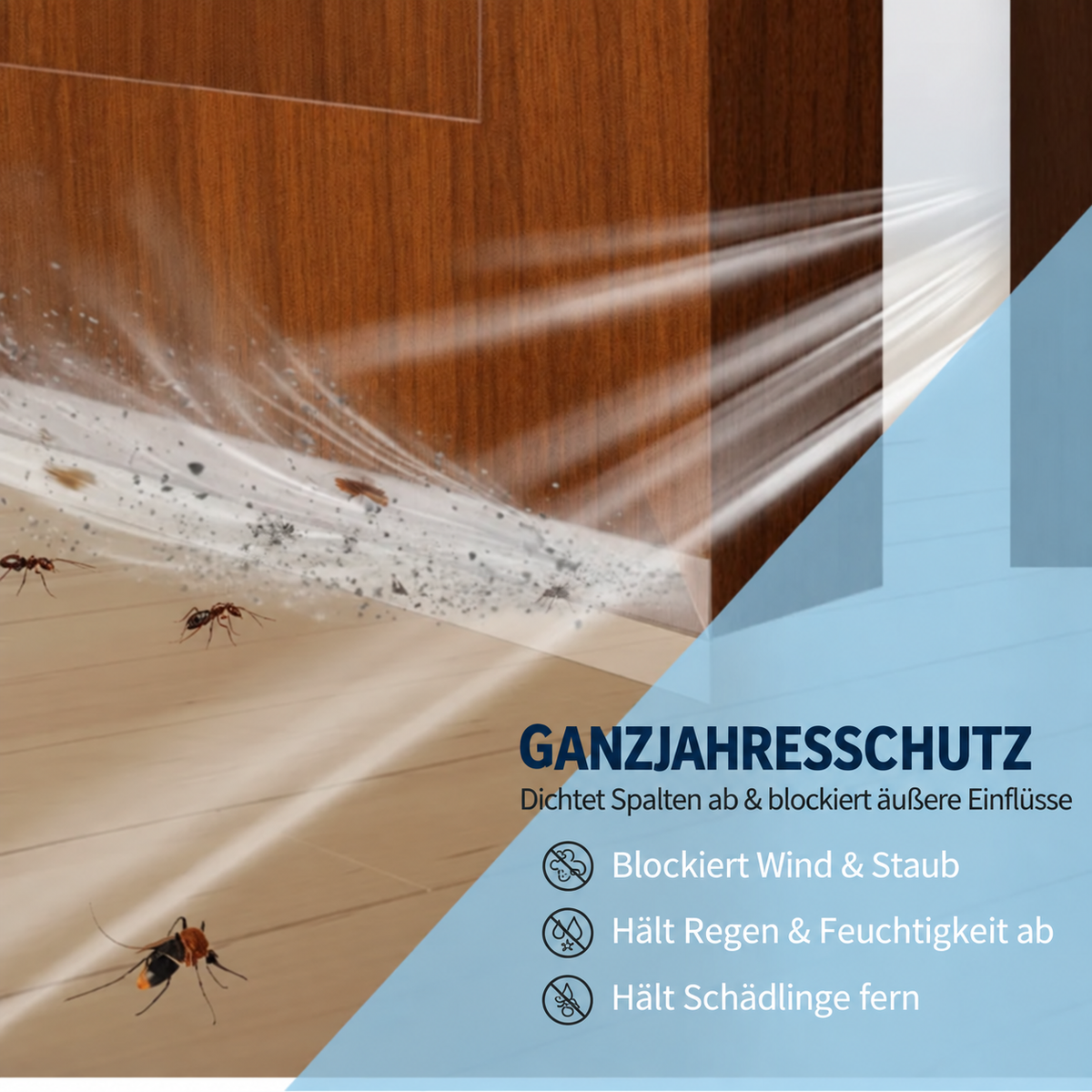 🔥Selbstklebende Dichtungsleiste – Zugluftschutz, Isolierend & Einfach Anzubringen