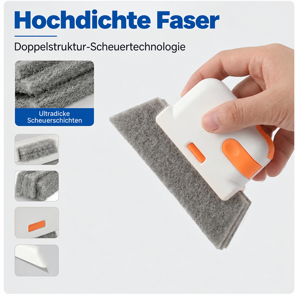 🧽 3-in-1 Tiefenreinigungswerkzeug für Fensterschienen – Schrubben, Bürsten & enge Fugen reinigen
