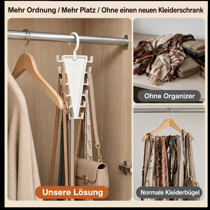 👚 V-förmiger Schrank-Organizer – 12 Haken für mehr Platz