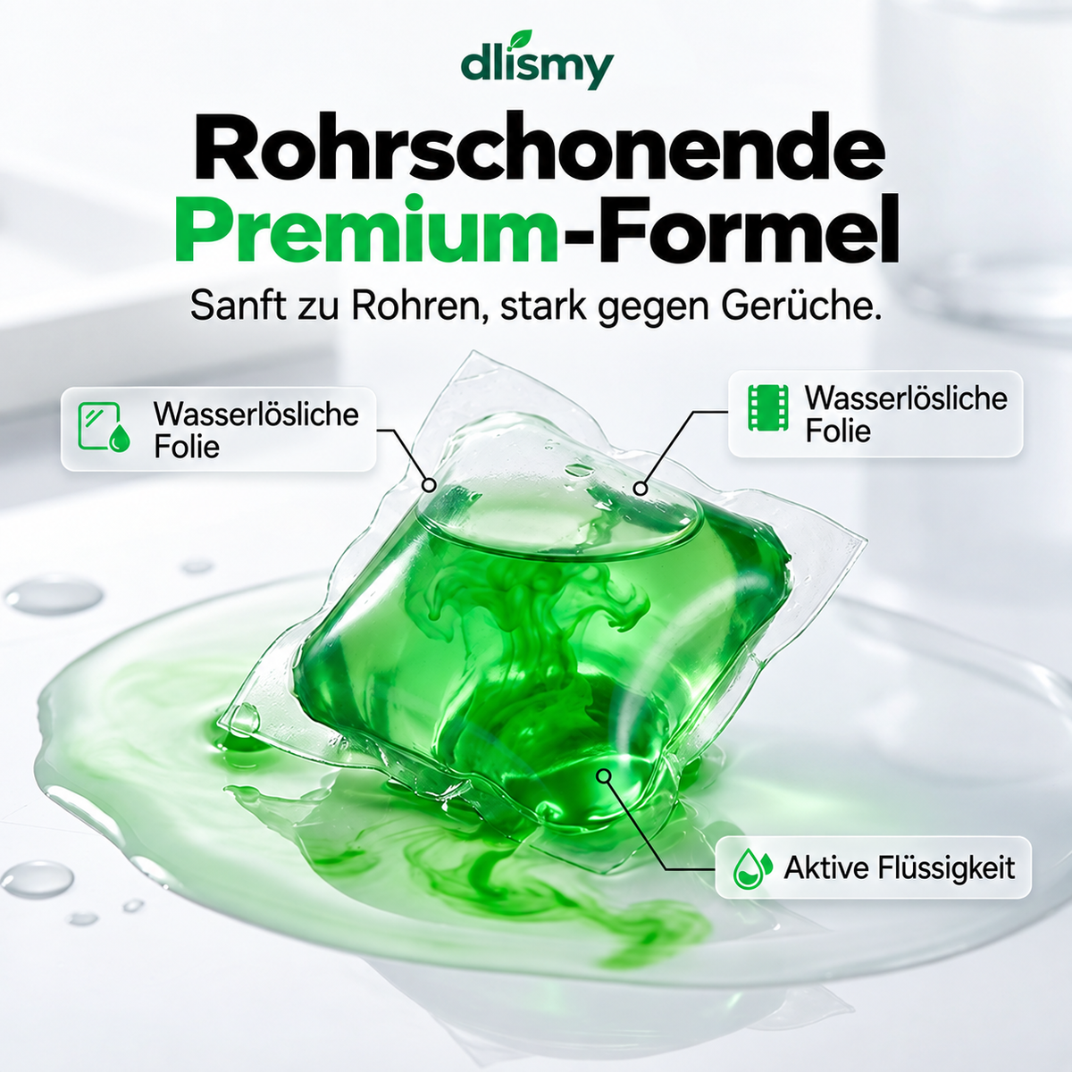 🥳 2026 HOT SALE 💞 50K+ VERKAUFT! 50 % RABATT – Abfluss-Geruchsstopp-Pods mit Bio-Enzym-Formel für frischen Duft. 🚰✅