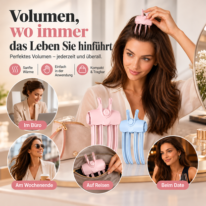💥 Überraschung: 50 % RABATT! 🪄 Volumenstyling in nur 3 Sekunden! 👱‍♀️ Für traumhaftes Volumen am Oberkopf! Kabelloser Volumen-Ansatzclip