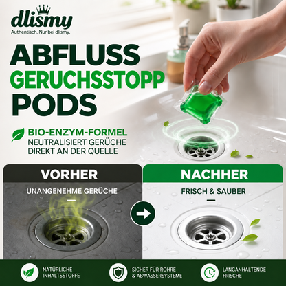 🥳 2026 HOT SALE 💞 50K+ VERKAUFT! 50 % RABATT – Abfluss-Geruchsstopp-Pods mit Bio-Enzym-Formel für frischen Duft. 🚰✅